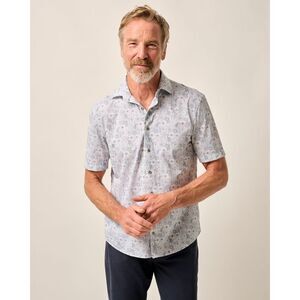 Short Sleeve Hangin' Out Knit Button Down Shirt - Kayce, Size: S